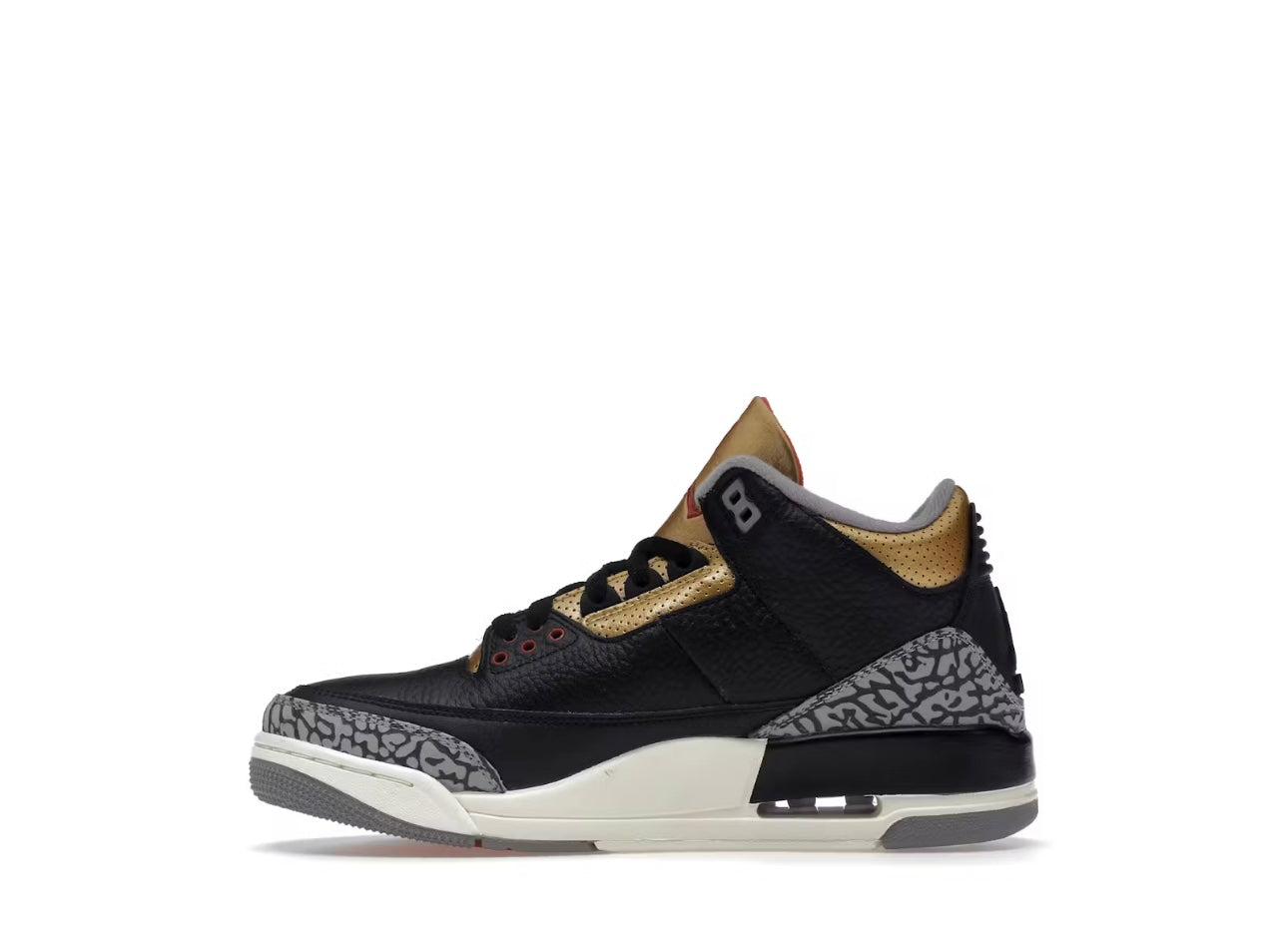 Jordan 3 Retro Black Cement Gold