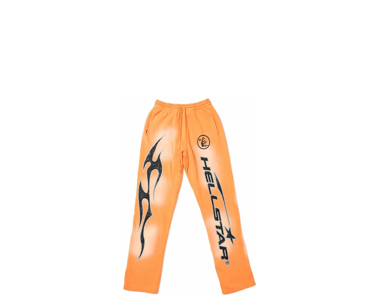 Hellstar Fire Orange Flare Bottom Sweatpants